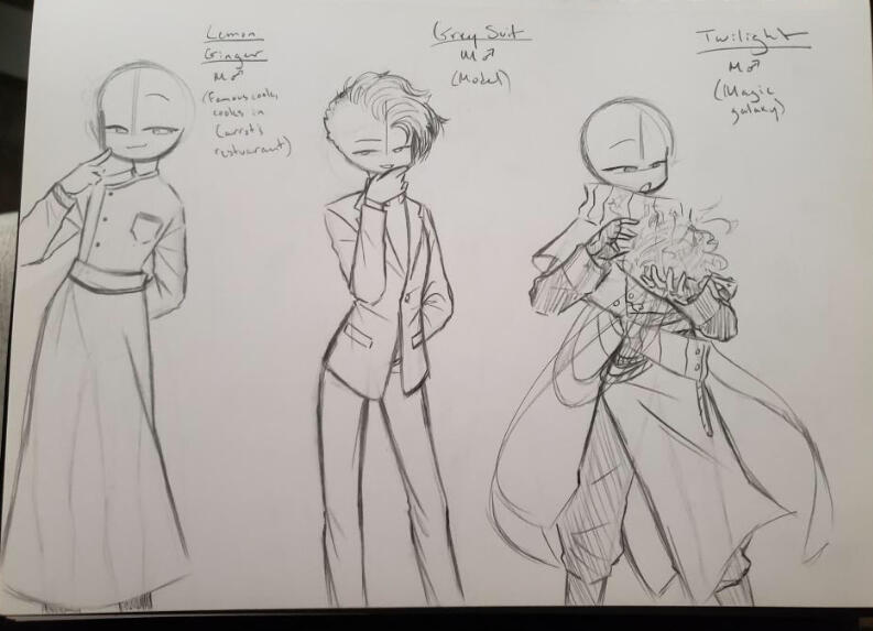 (2021) I focused more on anatomy shown in this page. Just thought if I could step up my game a bit and add more details because I know well I could do it. Try to make the drawing more anime-like, if I could. I did that, but… my creativity wasn’t there.